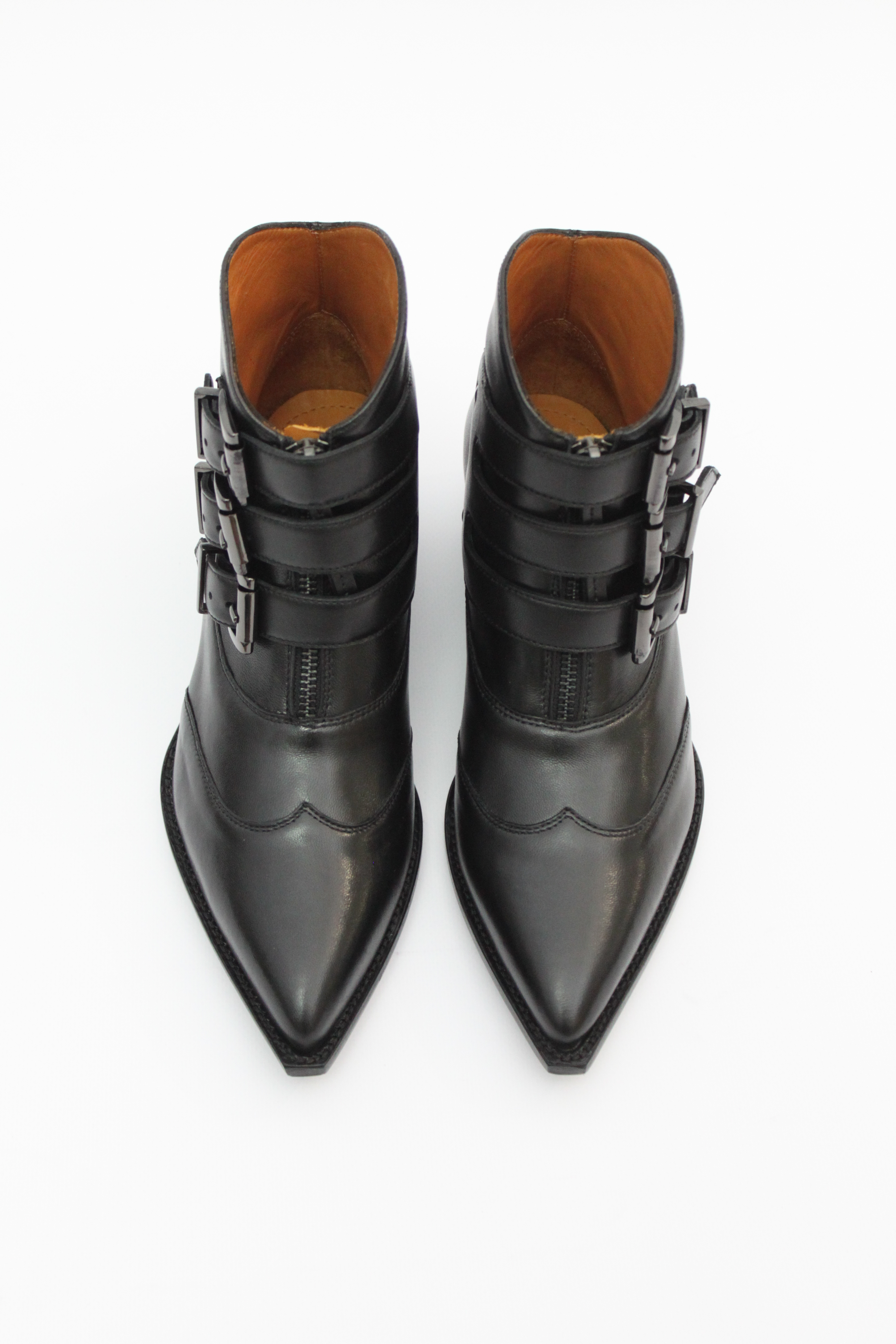 Казаки в стиле "винклпикер" из черной кожи кинглисс, фото 1