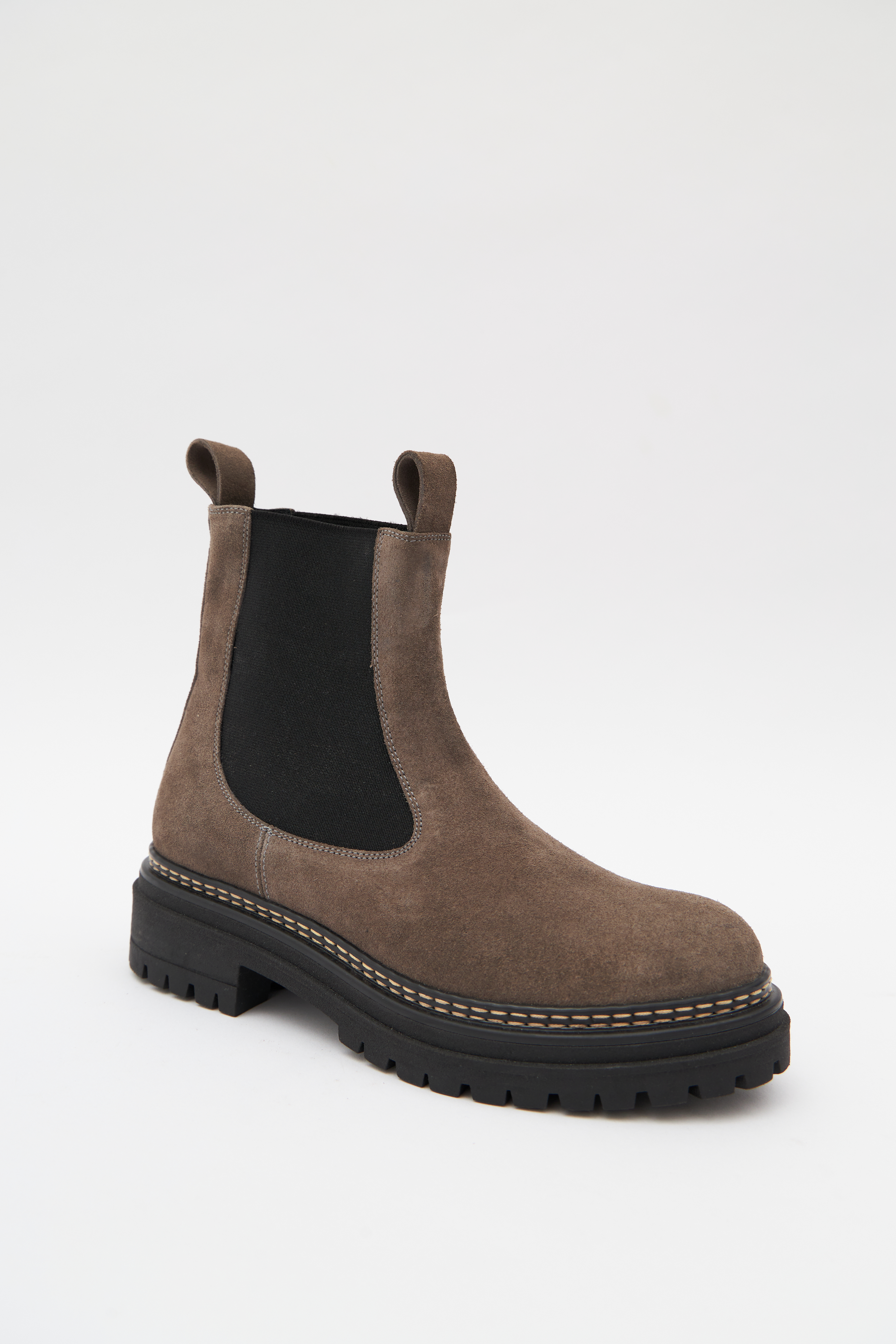 Ботинки-челси серого цвета (замша), фото 1