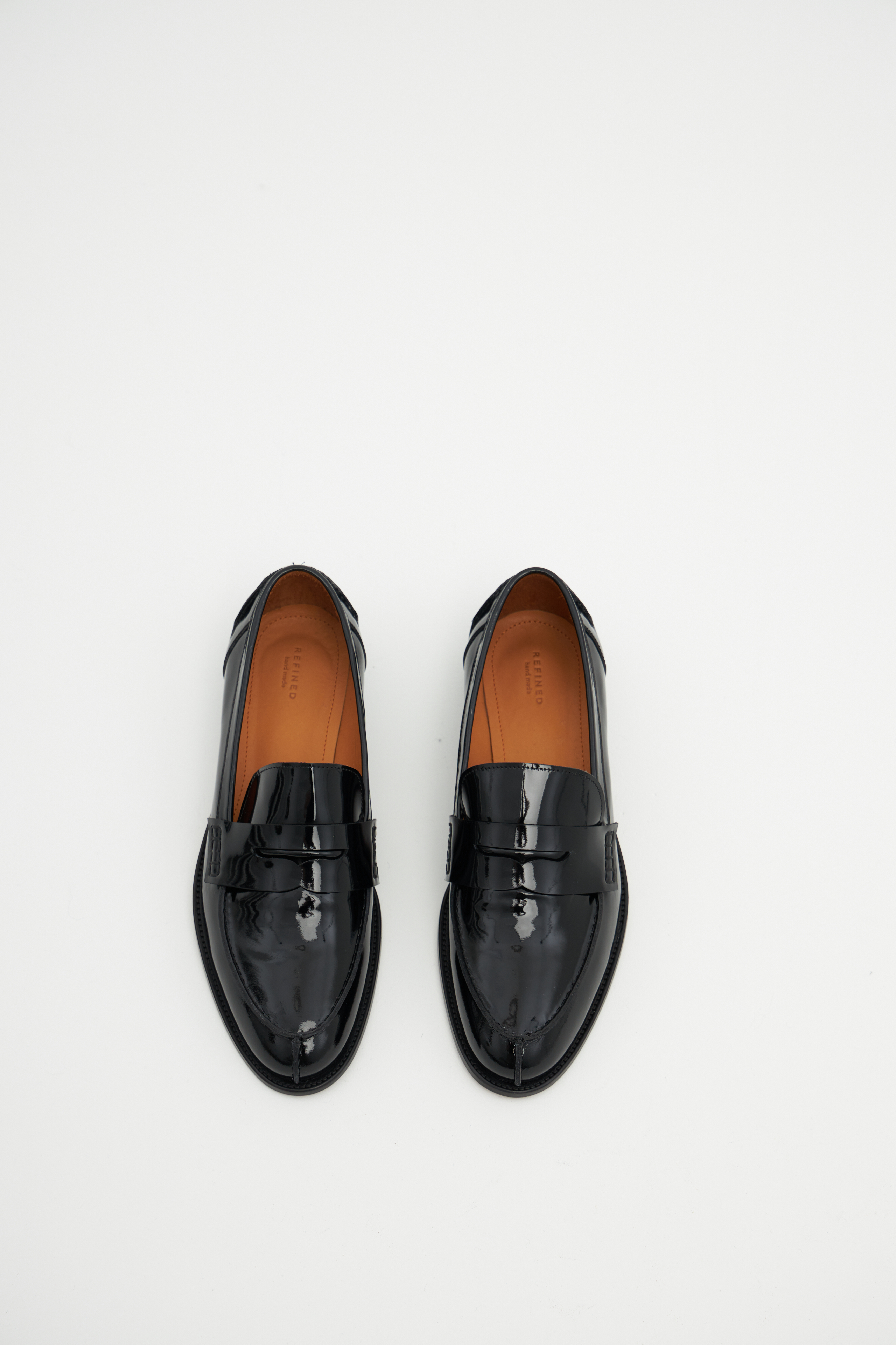 Лоферы классические черного цвета (лак), фото 2