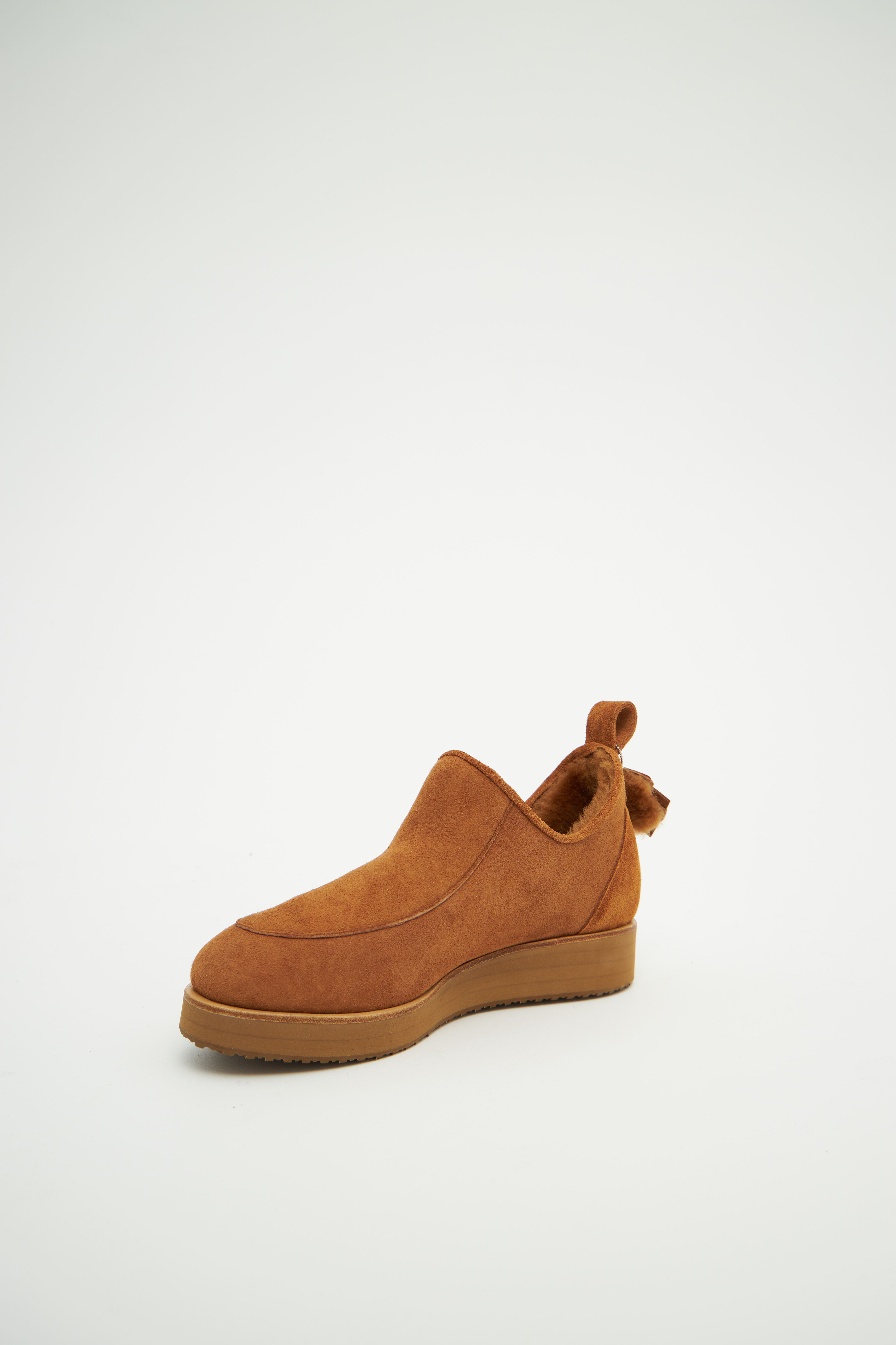 Ботинки на меху из замши джинджер, фото 1