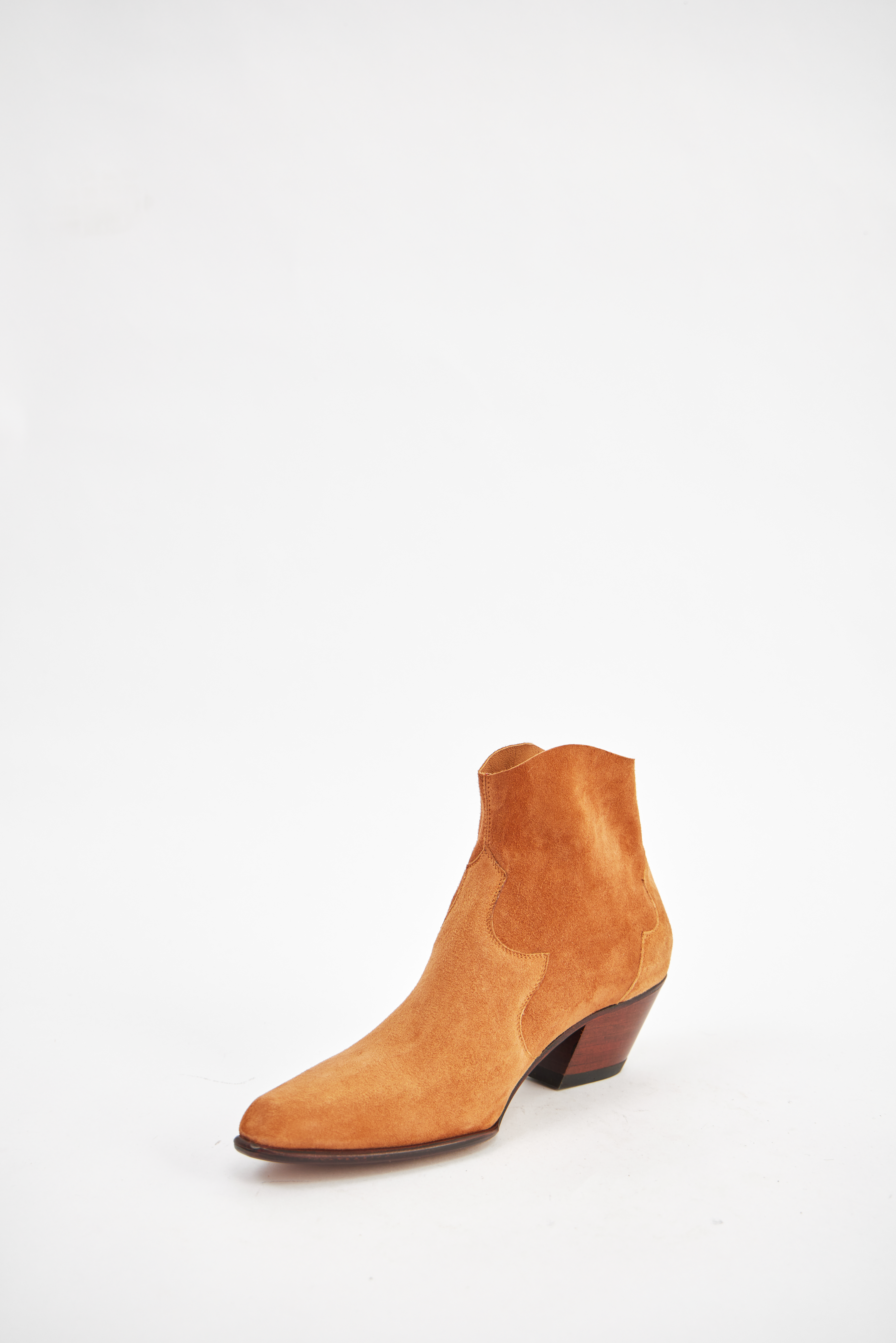 Казаки мягкие из замши цвета джинджер, photo 1