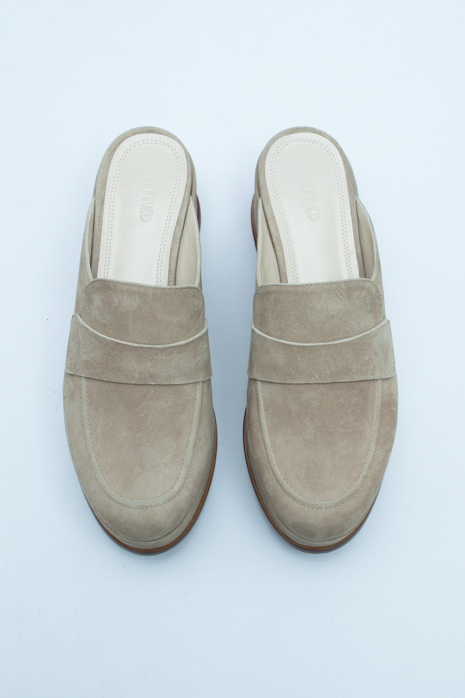 Мюли на платформе бежевая замша, photo 1