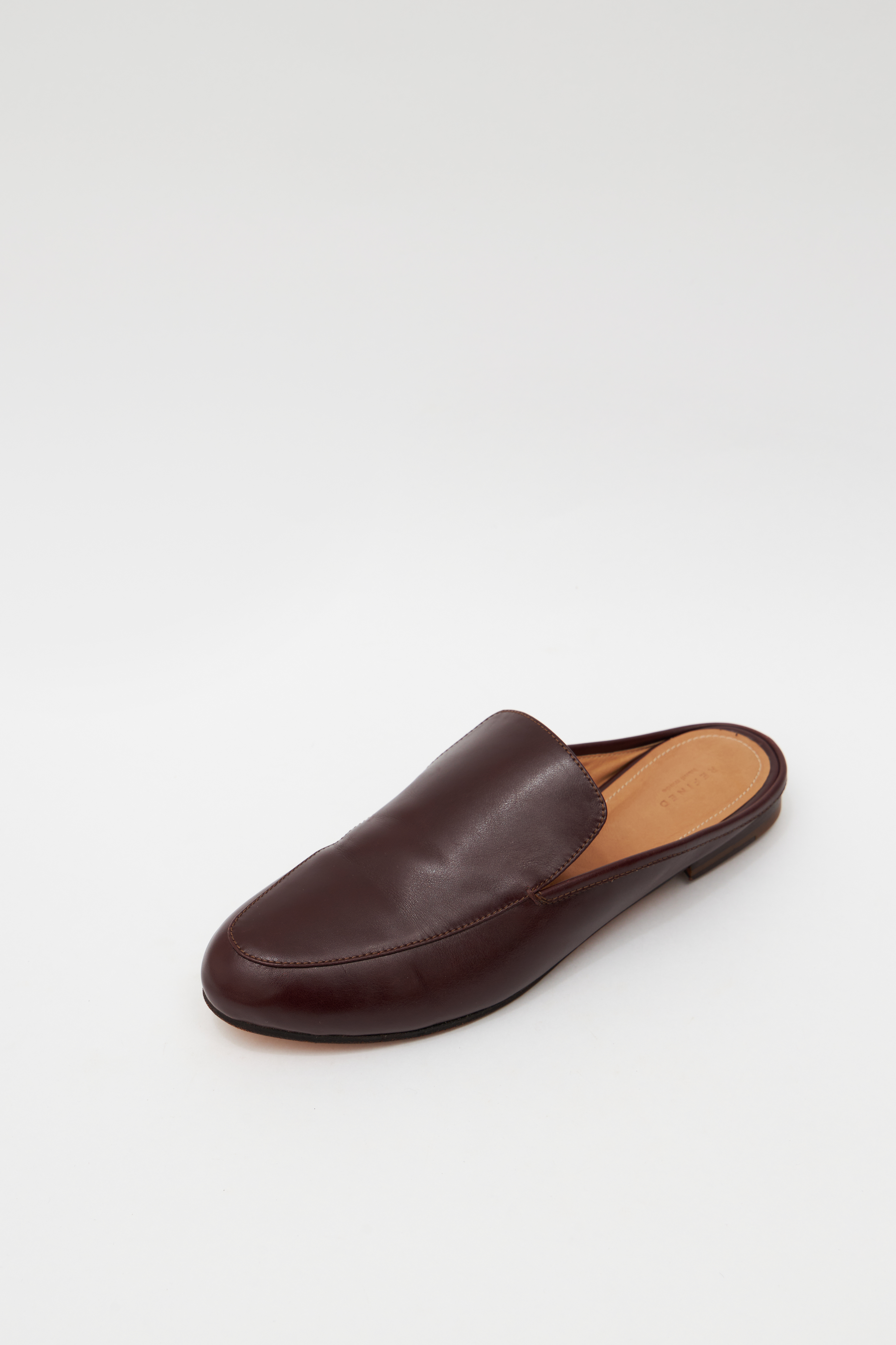 Мюли из кожи цвета марсала, photo 1