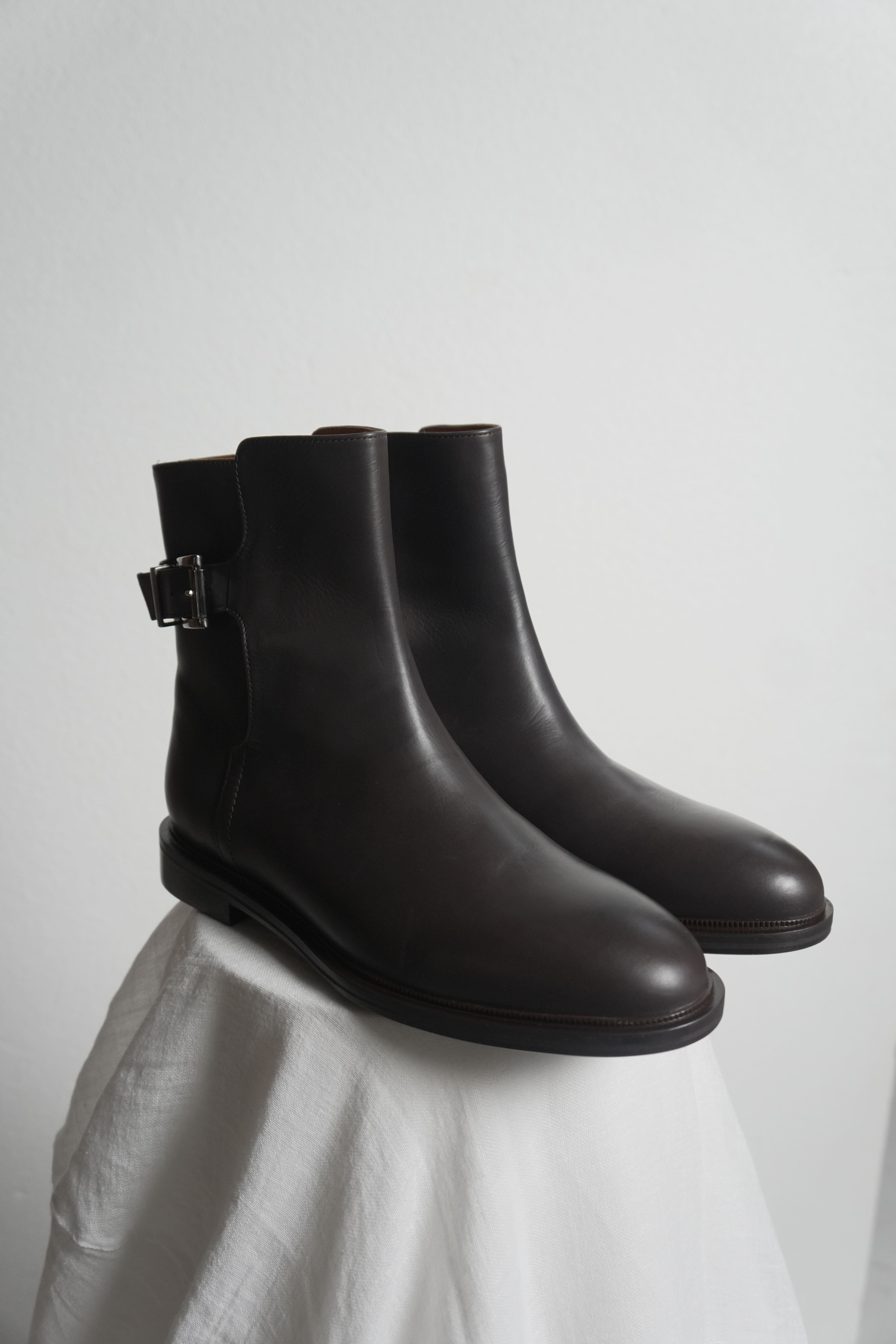 Полусапоги чёрная кожа, фото 1