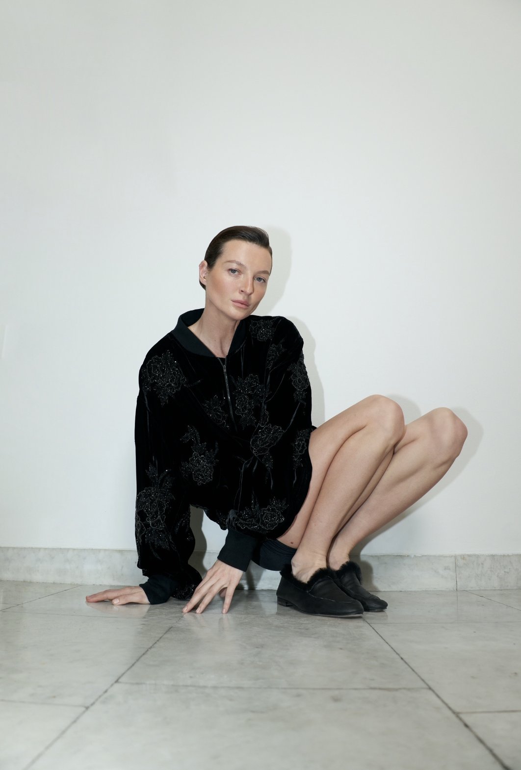 Мюли с мягкой пяткой из дубленки цвета каппучино, photo 2