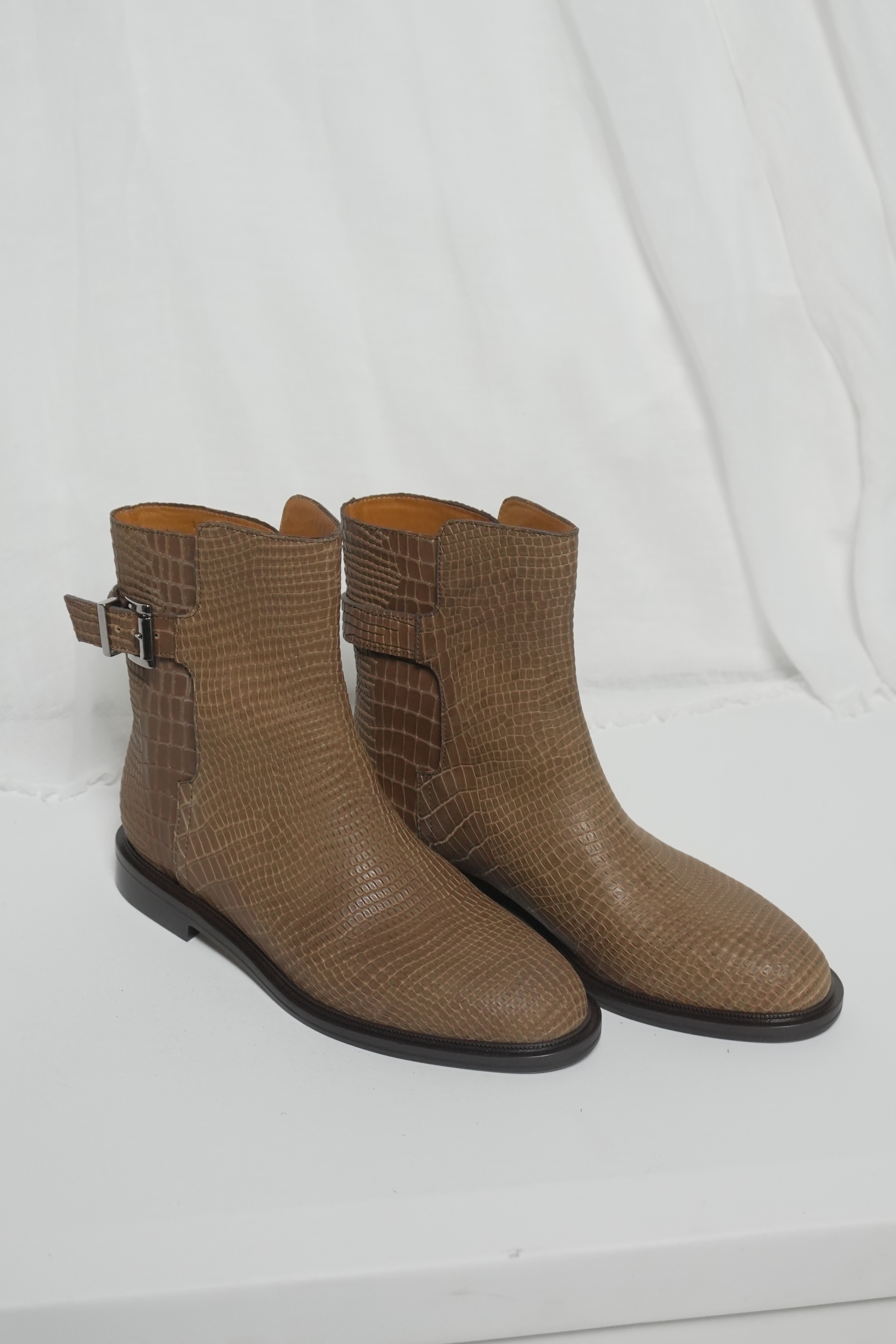 Полусапоги коричневая кожа, фото 1