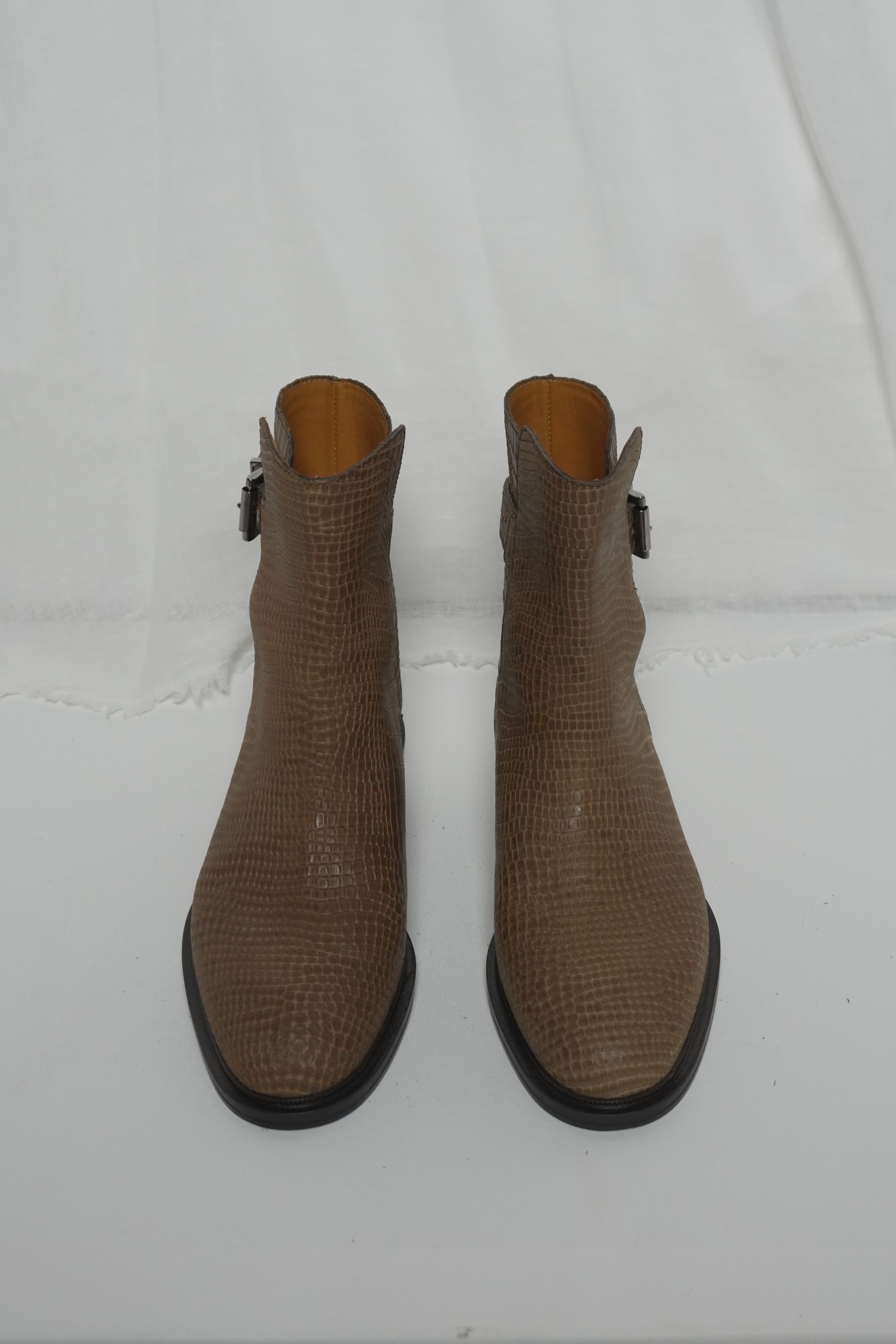 Полусапоги коричневая кожа, фото 2