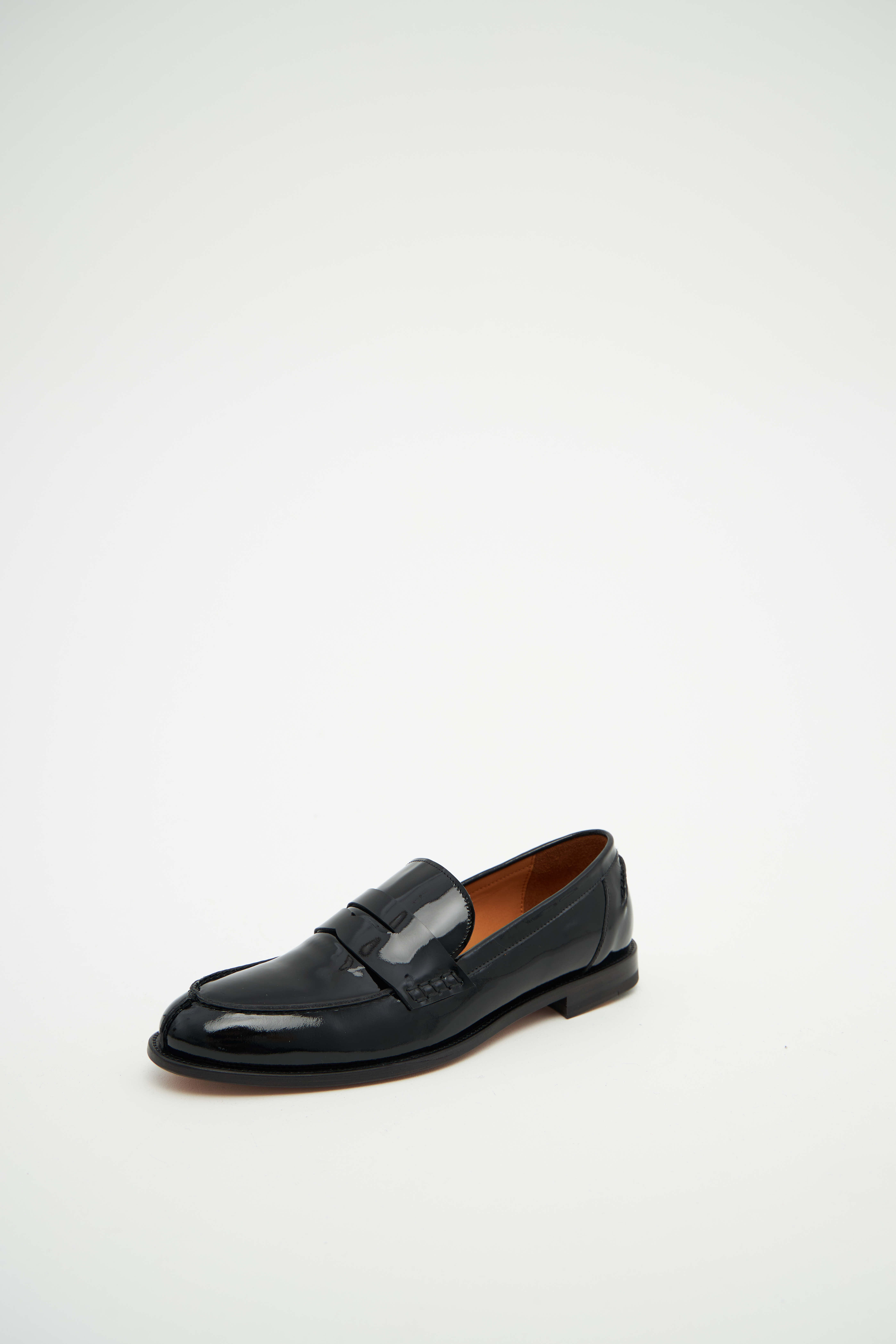 Лоферы классические черного цвета (лак), фото 1