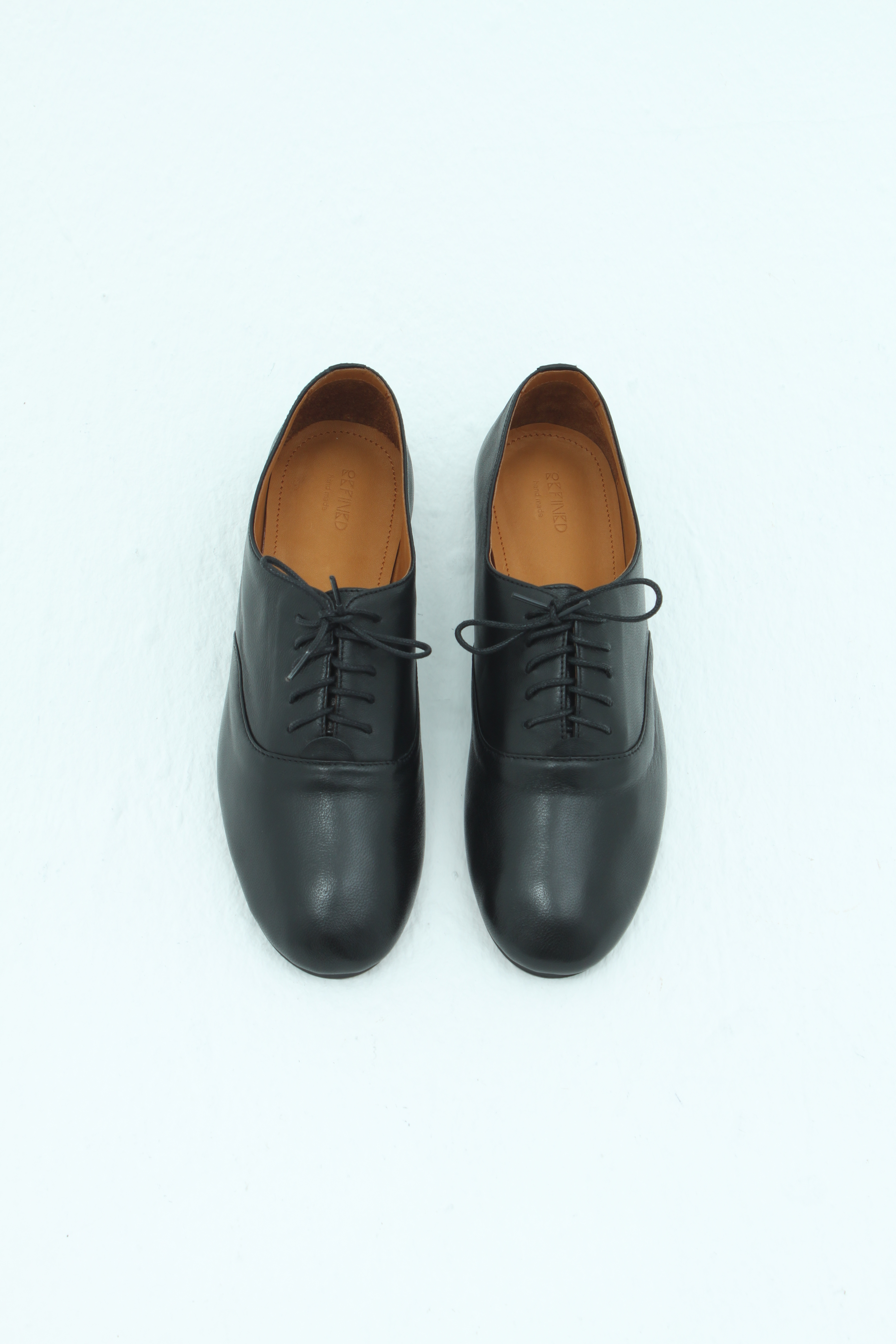 Балетки джазовки черного цвета (кожа)